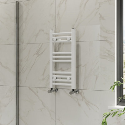 Right Radiators 600x300 mm Curved Heated Towel Rail Radiator Bathroom Ladder Warmer White
