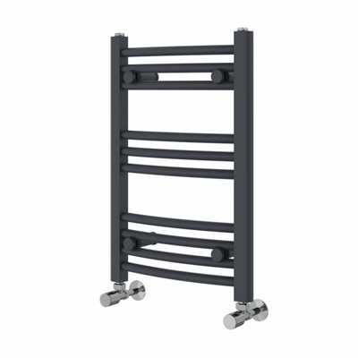 Right Radiators 600x400 mm Curved Heated Towel Rail Radiator Bathroom ...