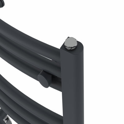 Right Radiators 600x400 mm Curved Heated Towel Rail Radiator Bathroom ...