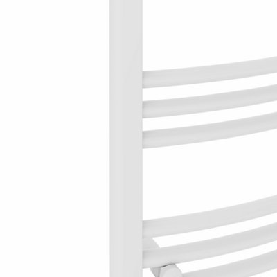Right Radiators 600x400 mm Curved Heated Towel Rail Radiator Bathroom Ladder Warmer White