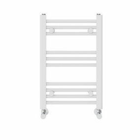Right Radiators 600x400 mm Straight Heated Towel Rail Radiator Bathroom Ladder Warmer White