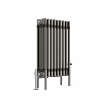 Right Radiators 600x425 mm Horizontal Traditional 4 Column Cast Iron Style Radiator Raw Metal