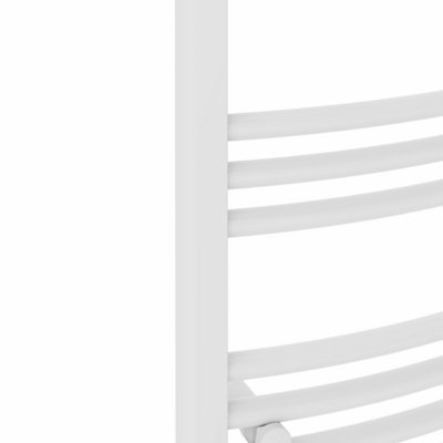 Right Radiators 600x600 mm Curved Heated Towel Rail Radiator Bathroom Ladder Warmer White