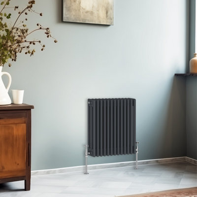 Right Radiators 600x607 mm Horizontal Traditional 3 Column Cast Iron ...