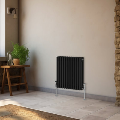 Right Radiators 600x607 mm Horizontal Traditional 3 Column Cast Iron ...