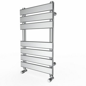 Right Radiators 650x400 mm Designer Flat Panel Heated Towel Rail Radiator Bathroom Warmer Heating Chrome