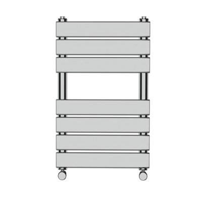 Right Radiators 650x400 mm Flat Panel Heated Towel Rail Radiator Bathroom Ladder Warmer Chrome