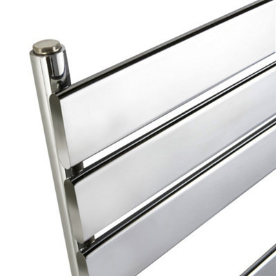 Right Radiators 650x400 mm Flat Panel Heated Towel Rail Radiator Bathroom Ladder Warmer Chrome