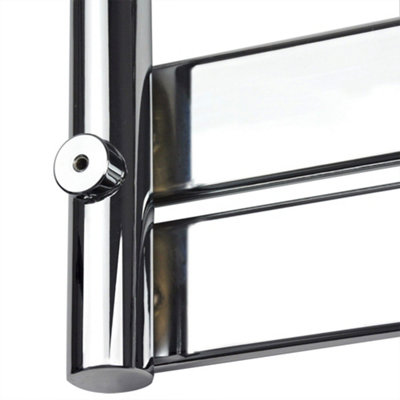Right Radiators 650x400 mm Flat Panel Heated Towel Rail Radiator Bathroom Ladder Warmer Chrome
