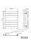 Right Radiators 650x500 mm Flat Panel Heated Towel Rail Radiator Bathroom Ladder Warmer Anthracite