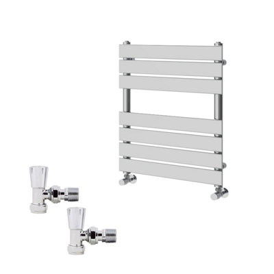 Right Radiators 650x500mm Chrome Flat Panel Heated Towel Rail Radiator ...
