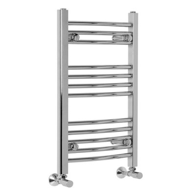 Right Radiators 700x400 mm Bathroom Curved Heated Towel Rail Radiator Warmer Ladder Chrome