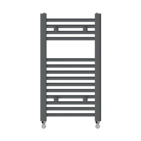 Right Radiators 700x400 mm Vertical Straight Heated Towel Rail Radiator Ladder Warmer Anthracite