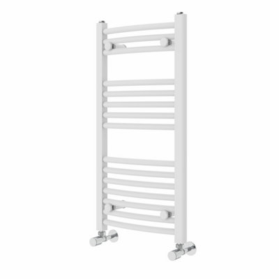 Right Radiators 800x400 mm Curved Heated Towel Rail Radiator Bathroom Ladder Warmer White