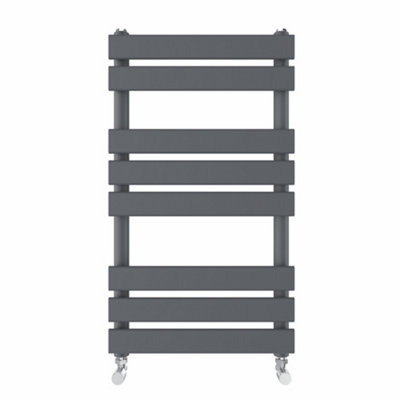 Right Radiators 800x450 mm Designer Flat Panel Heated Towel Rail Radiator Bathroom Warmer Heating Sand Grey