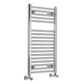 Right Radiators 800x450 mm Vertical Straight Heated Towel Rail Radiator Ladder Warmer Chrome