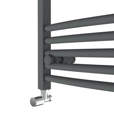 Right Radiators 800x500 mm Bathroom Curved Heated Towel Rail Radiator ...