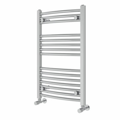 Right Radiators 800x500 mm Curved Heated Towel Rail Radiator Bathroom Ladder Warmer Chrome