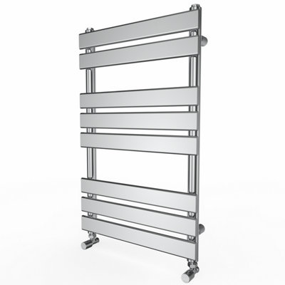 Right Radiators 800x500 mm Designer Flat Panel Heated Towel Rail Radiator Bathroom Warmer Heating Chrome