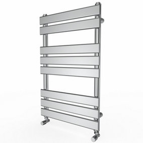 Right Radiators 800x500 mm Designer Flat Panel Heated Towel Rail Radiator Bathroom Warmer Heating Chrome