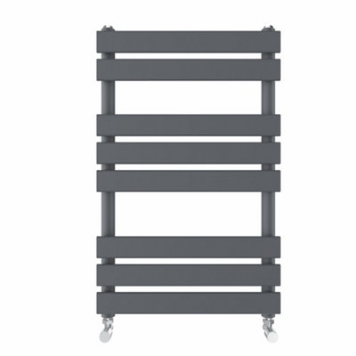 Right Radiators 800x500 mm Designer Flat Panel Heated Towel Rail Radiator Bathroom Warmer Heating Sand Grey