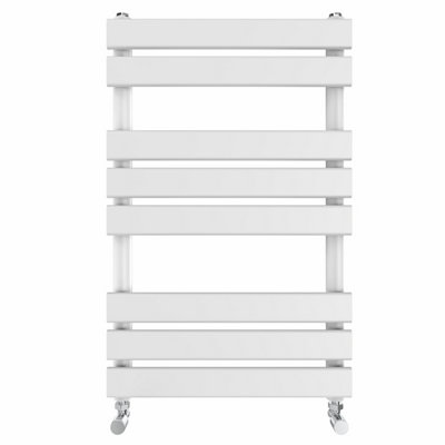 Right Radiators 800x500 mm Designer Flat Panel Heated Towel Rail Radiator Bathroom Warmer Heating White