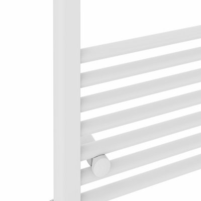 Right Radiators 800x500 mm Straight Heated Towel Rail Radiator Bathroom Ladder Warmer White