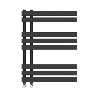 Right Radiators 800x600 mm Designer D Shape Heated Towel Rail Radiator Bathroom Ladder Warmer Black Price Comparisons | Compare The Build