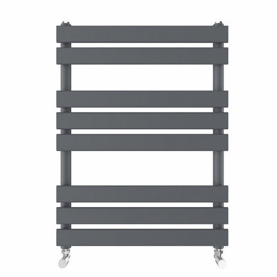 Right Radiators 800x600 mm Designer Flat Panel Heated Towel Rail Radiator Bathroom Warmer Heating Sand Grey