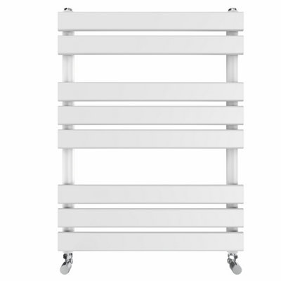 Right Radiators 800x600 mm Designer Flat Panel Heated Towel Rail Radiator Bathroom Warmer Heating White