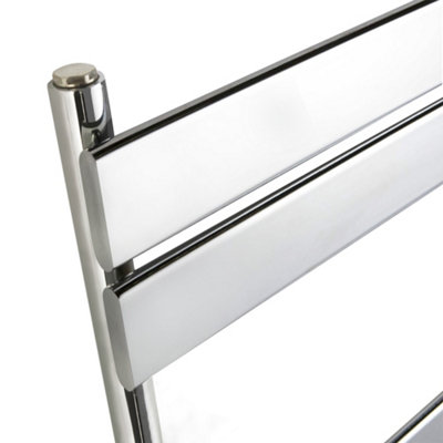 Right Radiators 800x600 mm Flat Panel Heated Towel Rail Radiator Bathroom Ladder Warmer Chrome