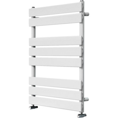 Right Radiators 800x600 mm Flat Panel Heated Towel Rail Radiator Bathroom Ladder Warmer White