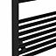 Right Radiators 800x600 mm Straight Heated Towel Rail Radiator Bathroom Ladder Warmer Black