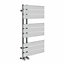 Right Radiators 824x500 mm Designer Flat Panel Heated Towel Rail Radiator Bathroom Ladder Warmer Chrome