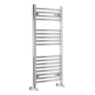 Right Radiators 900x450 mm Bathroom Curved Heated Towel Rail Radiator Warmer Ladder Chrome