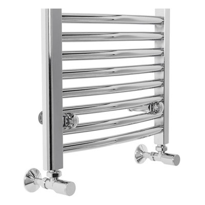 Right Radiators 900x450 mm Bathroom Curved Heated Towel Rail Radiator ...