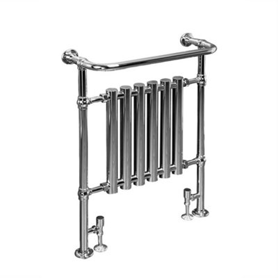 Right Radiators 952x659 mm Bathroom Traditional Victorian Heated Towel Rail Radiator Chrome