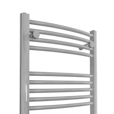 Right Radiators Electric Heated Towel Rail Radiator Curved Pre-filled ...