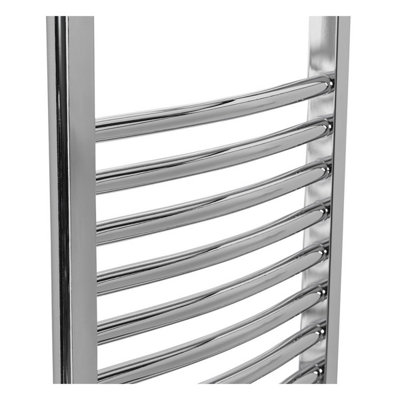Right Radiators Electric Heated Towel Rail Radiator Curved Pre-filled ...
