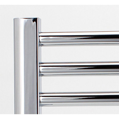Right Radiators Electric Heated Towel Rail Radiator Straight Pre-filled ...