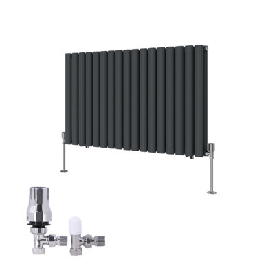 Right Radiators Horizontal Double Oval Column Rads Designer Radiator ...