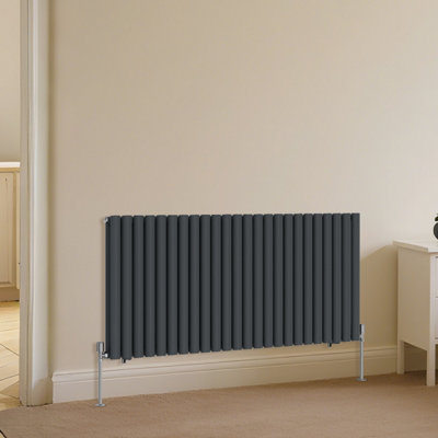 Right Radiators Horizontal Double Oval Column Rads Designer Radiator ...