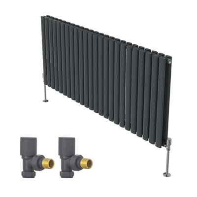 Right Radiators Horizontal Double Oval Column Rads Designer Radiator ...