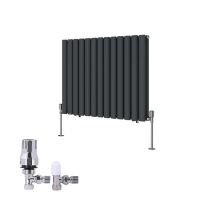 Right Radiators Horizontal Double Oval Column Rads Designer Radiator ...