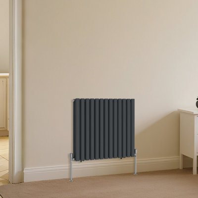 Right Radiators Horizontal Double Oval Column Rads Designer Radiator ...