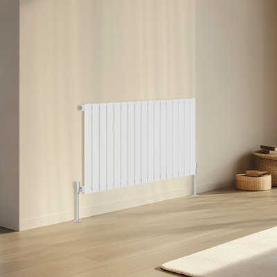 Right Radiators Horizontal Single Flat Panel Rads Designer Radiator 600x1156mm White