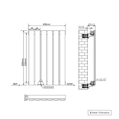 Right Radiators Horizontal Single Flat Panel Rads Designer Radiator ...