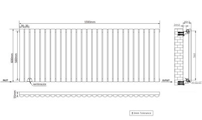 Right Radiators Horizontal Single Oval Column Rads Designer Radiator ...