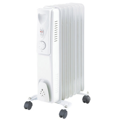 Right Radiators Oil Filled Radiator 7 Fin 1500W Portable Electric ...