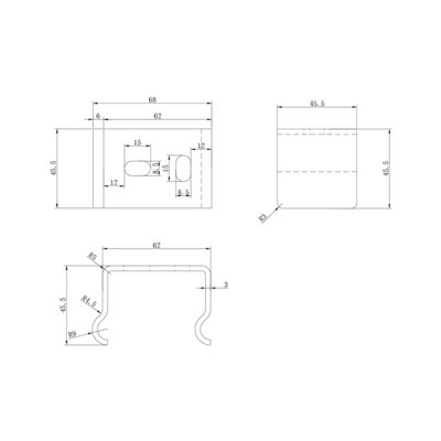 Right Radiators Oval Column Radiator Horizontal Mounting Bracket Kit ...